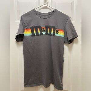Official Vintage M & Ms T shirt Medium Rainbow With M&M’s Graphic